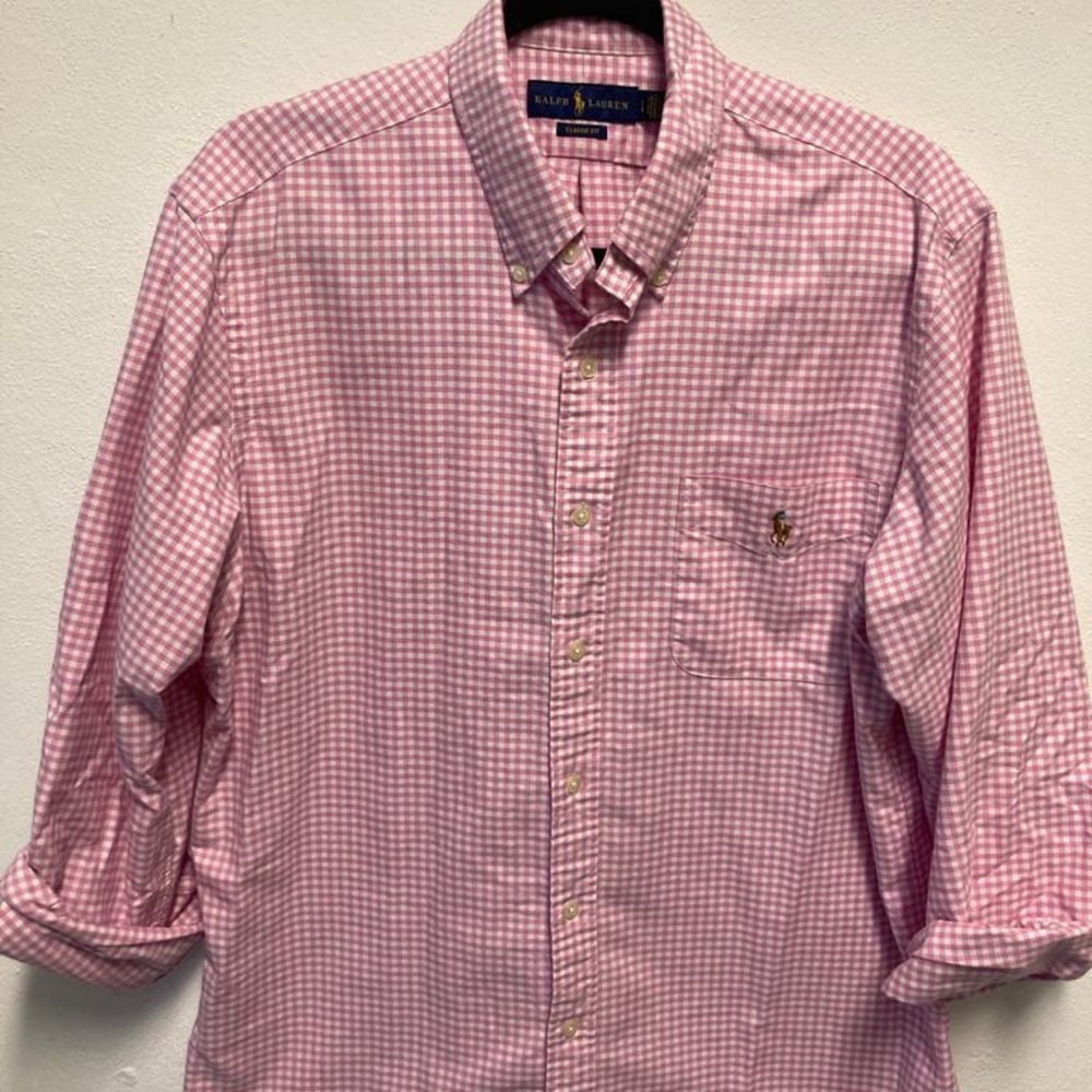 Pink Striped Long Sleeve Shirt